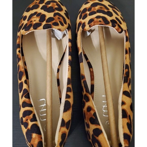 Musshoe Women's Leopard Print Round Toe Loafers Flats Memory Foam Size 6 - NEW - Picture 5 of 8